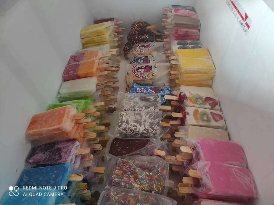 Paletas artesanales variadas de La Michoacana San Dionisio del Mar — sabores de fruta y crema del Istmo de Tehuantepec Oaxaca