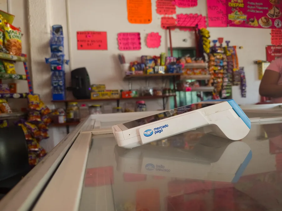 Terminal de pago con tarjeta Mercado Pago en La Michoacana San Dionisio del Mar